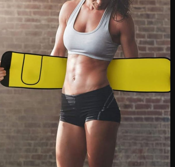 Sweat Belt, Abdominal Belt for Men and Women Non-Tearable, Sauna Belt Waist Trainer